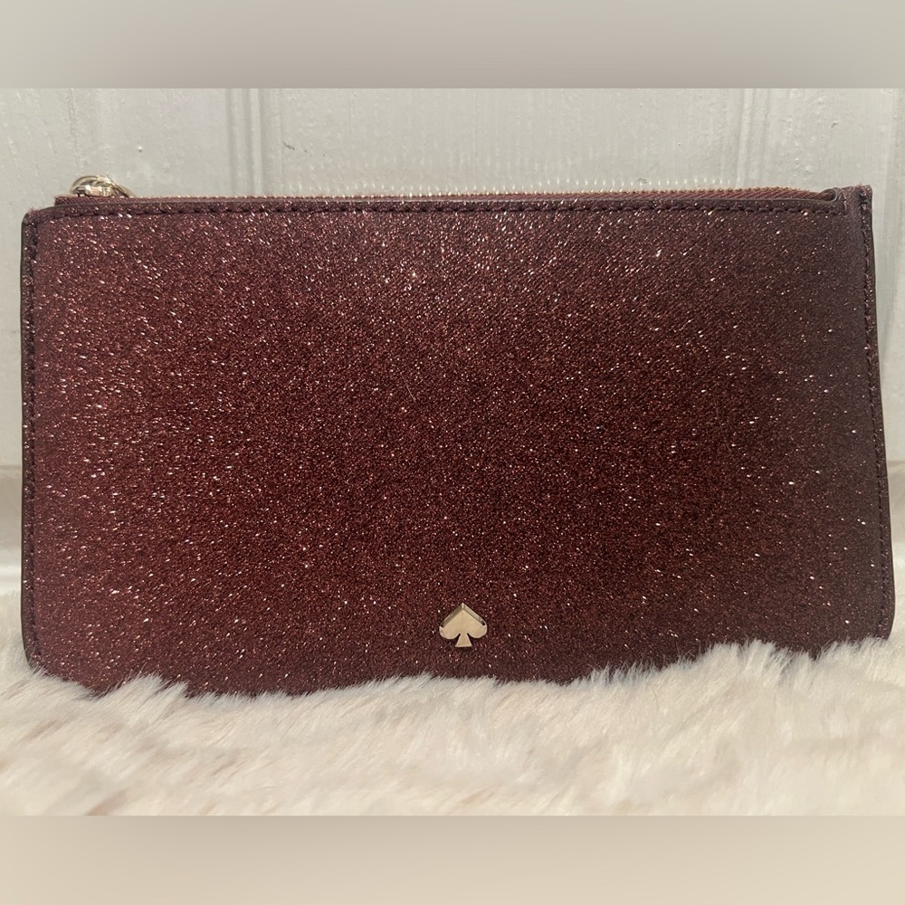 KATE SPADE NEW YORK GLITTER CLUTCH